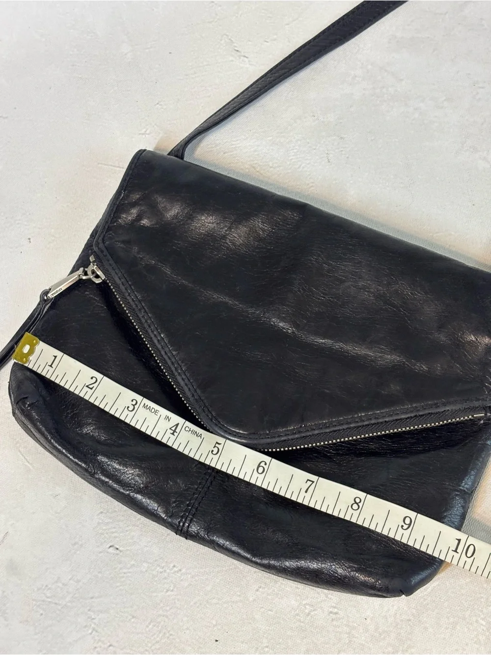Hobo Classic Black Leather Crossbody Bag - Fall, Minimal, quality, luxe
